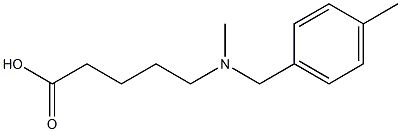 5-{methyl[(4-methylphenyl)methyl]amino}pentanoic acid Struktur