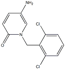 5-amino-1-[(2,6-dichlorophenyl)methyl]-1,2-dihydropyridin-2-one Struktur