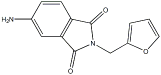 5-amino-2-(furan-2-ylmethyl)-2,3-dihydro-1H-isoindole-1,3-dione Struktur