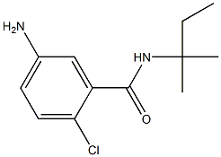 5-amino-2-chloro-N-(1,1-dimethylpropyl)benzamide Struktur