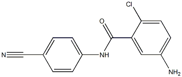 5-amino-2-chloro-N-(4-cyanophenyl)benzamide Struktur