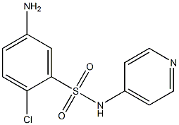 5-amino-2-chloro-N-(pyridin-4-yl)benzene-1-sulfonamide Struktur