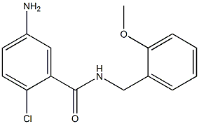 5-amino-2-chloro-N-[(2-methoxyphenyl)methyl]benzamide Struktur