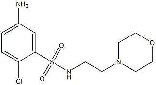 5-amino-2-chloro-N-[2-(morpholin-4-yl)ethyl]benzene-1-sulfonamide Struktur