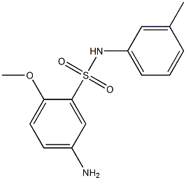 5-amino-2-methoxy-N-(3-methylphenyl)benzene-1-sulfonamide Struktur