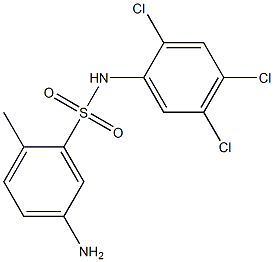 5-amino-2-methyl-N-(2,4,5-trichlorophenyl)benzene-1-sulfonamide Struktur