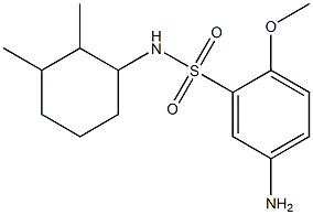 5-amino-N-(2,3-dimethylcyclohexyl)-2-methoxybenzene-1-sulfonamide Struktur