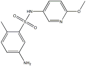 5-amino-N-(6-methoxypyridin-3-yl)-2-methylbenzene-1-sulfonamide Struktur