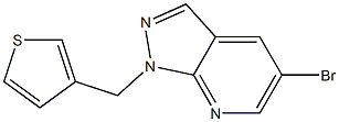 5-bromo-1-(thien-3-ylmethyl)-1H-pyrazolo[3,4-b]pyridine Struktur