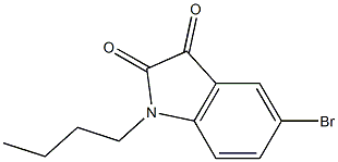 5-bromo-1-butyl-2,3-dihydro-1H-indole-2,3-dione Struktur