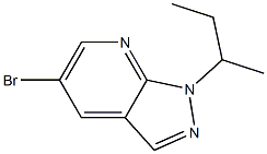 5-bromo-1-sec-butyl-1H-pyrazolo[3,4-b]pyridine Struktur