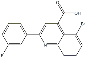 5-bromo-2-(3-fluorophenyl)quinoline-4-carboxylic acid Struktur