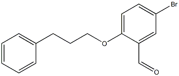 5-bromo-2-(3-phenylpropoxy)benzaldehyde Struktur