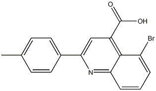 5-bromo-2-(4-methylphenyl)quinoline-4-carboxylic acid Struktur