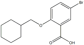 5-bromo-2-(cyclohexylmethoxy)benzoic acid Struktur