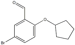 5-bromo-2-(cyclopentyloxy)benzaldehyde Struktur