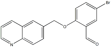 5-bromo-2-(quinolin-6-ylmethoxy)benzaldehyde Struktur