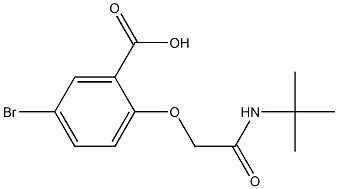 5-bromo-2-[(tert-butylcarbamoyl)methoxy]benzoic acid Struktur