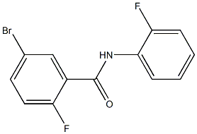 5-bromo-2-fluoro-N-(2-fluorophenyl)benzamide Struktur