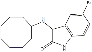 5-bromo-3-(cyclooctylamino)-2,3-dihydro-1H-indol-2-one Struktur