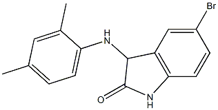 5-bromo-3-[(2,4-dimethylphenyl)amino]-2,3-dihydro-1H-indol-2-one Struktur