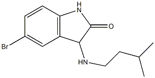 5-bromo-3-[(3-methylbutyl)amino]-2,3-dihydro-1H-indol-2-one Struktur