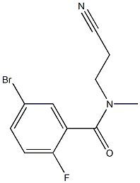 5-bromo-N-(2-cyanoethyl)-2-fluoro-N-methylbenzamide Struktur