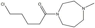 5-chloro-1-(4-methyl-1,4-diazepan-1-yl)pentan-1-one Struktur