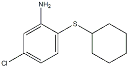 5-chloro-2-(cyclohexylsulfanyl)aniline Struktur