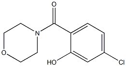 5-chloro-2-(morpholin-4-ylcarbonyl)phenol Struktur