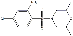 5-chloro-2-[(2,6-dimethylmorpholine-4-)sulfonyl]aniline Struktur