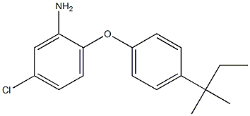 5-chloro-2-[4-(2-methylbutan-2-yl)phenoxy]aniline Struktur