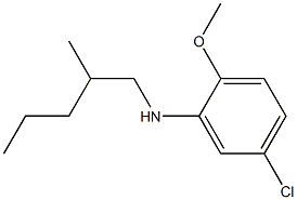 5-chloro-2-methoxy-N-(2-methylpentyl)aniline Struktur