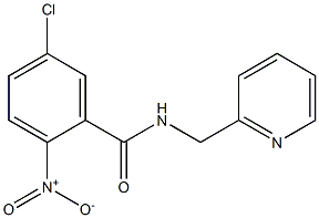 5-chloro-2-nitro-N-(pyridin-2-ylmethyl)benzamide Struktur