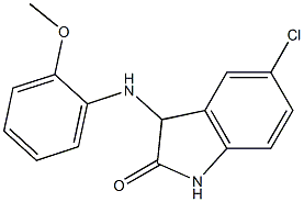 5-chloro-3-[(2-methoxyphenyl)amino]-2,3-dihydro-1H-indol-2-one Struktur