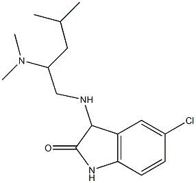 5-chloro-3-{[2-(dimethylamino)-4-methylpentyl]amino}-2,3-dihydro-1H-indol-2-one Struktur