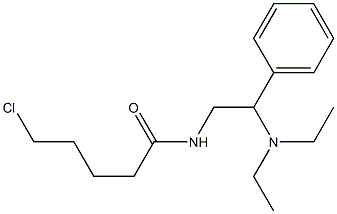 5-chloro-N-[2-(diethylamino)-2-phenylethyl]pentanamide Struktur