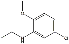 5-chloro-N-ethyl-2-methoxyaniline Struktur