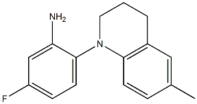 5-fluoro-2-(6-methyl-1,2,3,4-tetrahydroquinolin-1-yl)aniline Struktur