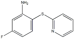 5-fluoro-2-(pyridin-2-ylsulfanyl)aniline Struktur