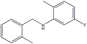 5-fluoro-2-methyl-N-[(2-methylphenyl)methyl]aniline Struktur