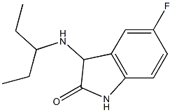 5-fluoro-3-(pentan-3-ylamino)-2,3-dihydro-1H-indol-2-one Struktur