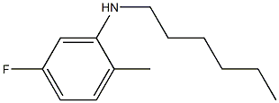 5-fluoro-N-hexyl-2-methylaniline Struktur