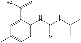 5-methyl-2-[(propan-2-ylcarbamoyl)amino]benzoic acid Struktur