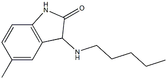 5-methyl-3-(pentylamino)-2,3-dihydro-1H-indol-2-one Struktur