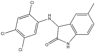 5-methyl-3-[(2,4,5-trichlorophenyl)amino]-2,3-dihydro-1H-indol-2-one Struktur