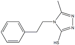 5-methyl-4-(2-phenylethyl)-4H-1,2,4-triazole-3-thiol Struktur