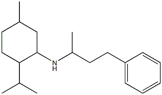 5-methyl-N-(4-phenylbutan-2-yl)-2-(propan-2-yl)cyclohexan-1-amine Struktur