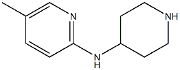 5-methyl-N-piperidin-4-ylpyridin-2-amine Struktur