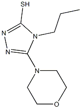 5-morpholin-4-yl-4-propyl-4H-1,2,4-triazole-3-thiol Struktur